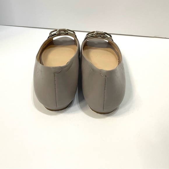Nine West Gray Amedea Peep-Toe Ballet Flats Size 7 - Picture 9 of 11